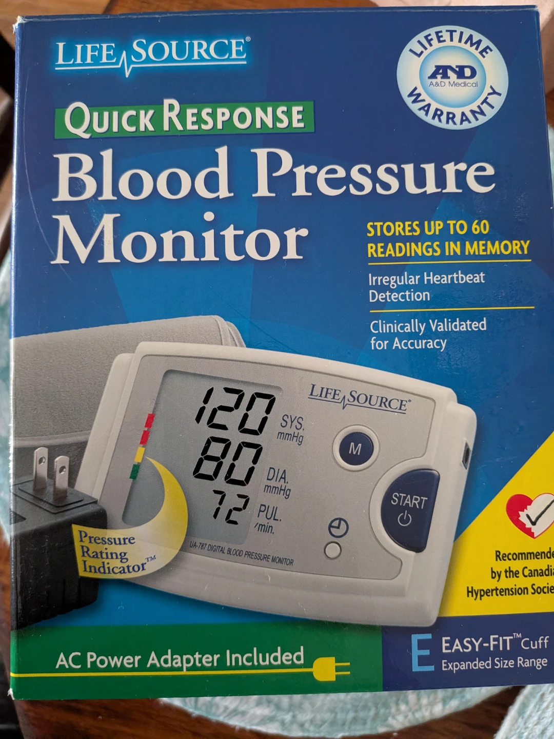 Life Source Quick Response Blood Pressure Monitor UA-787 - photo 3