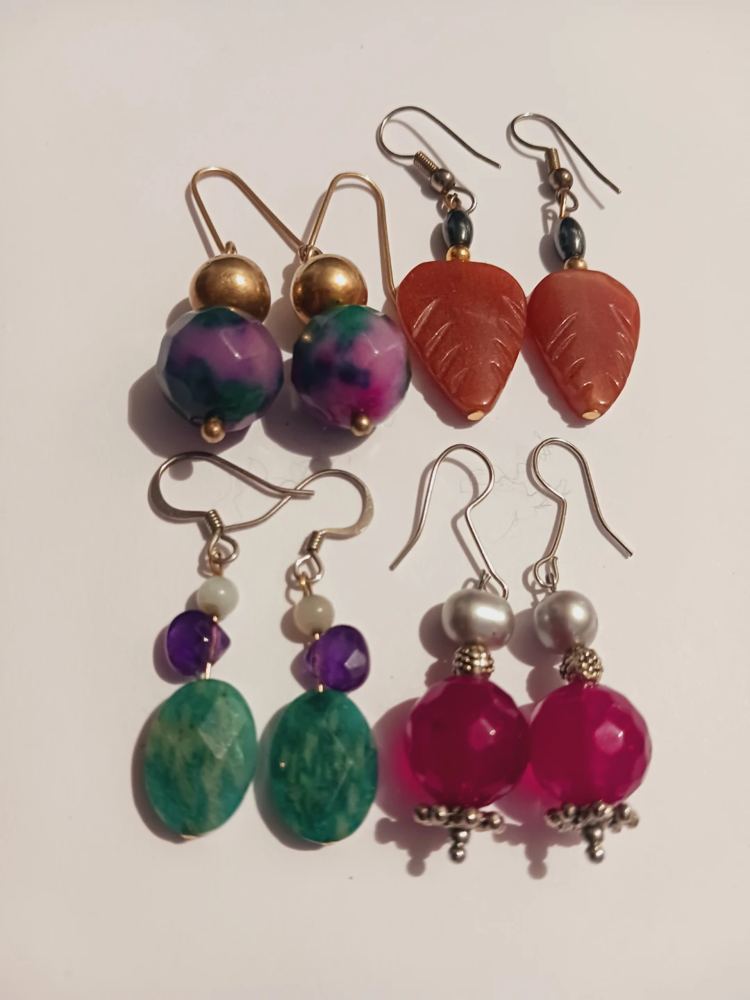 Genuine Gemstones Dangle Earrings  $15 EACH !! - photo 4