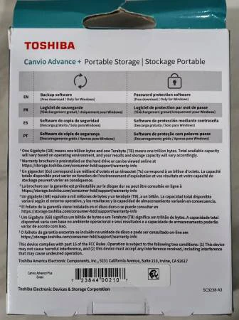 Toshiba Canvio Advance+ 4TB Portable External Hard Drive - photo 2