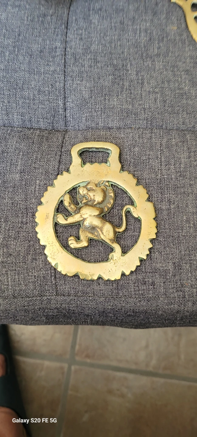 Collection of 4 Vintage Brass Horse Brass Decorations - photo 2