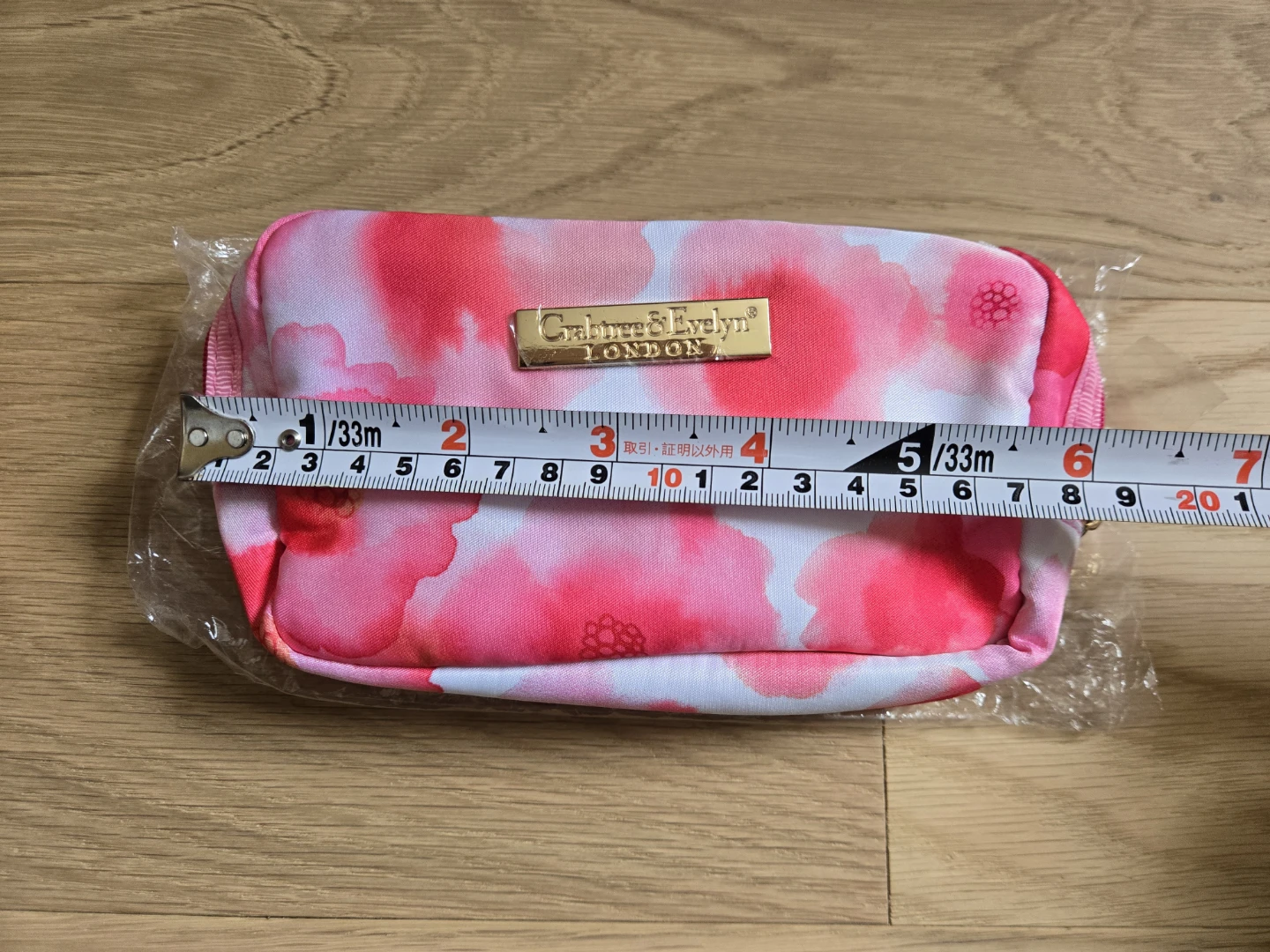 Pink Floral Flower Makeup Pouch Cosmetic Bag Pencil Case - photo 4