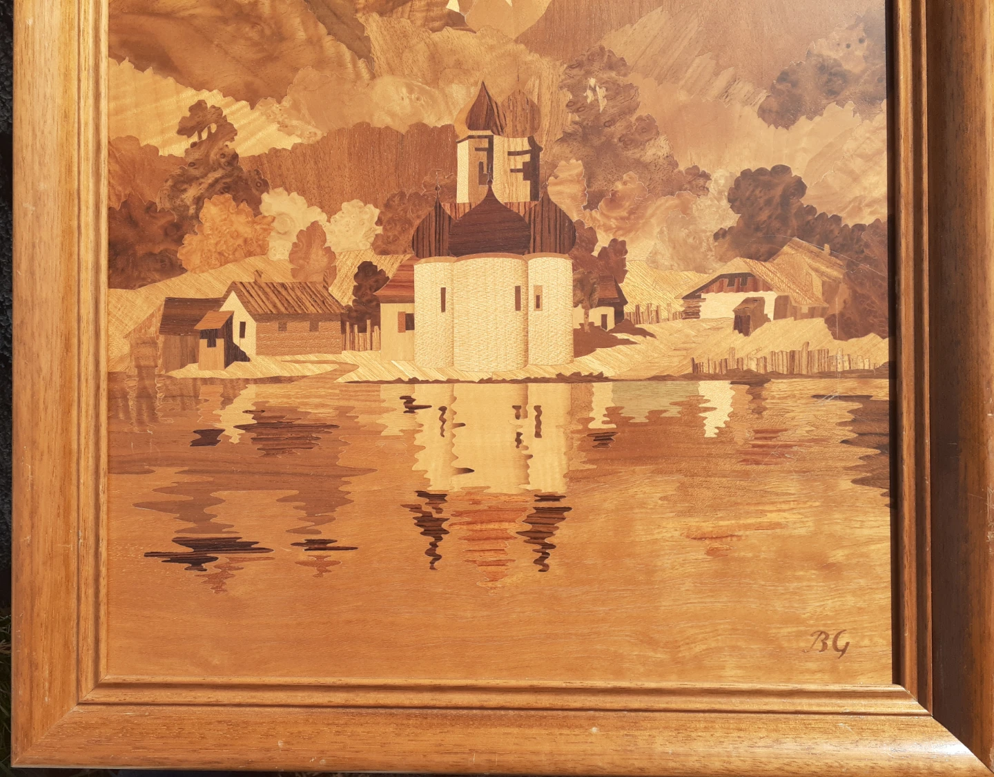 Mid Century Marquetry Art Picture (Buchschmid and Gretaux) - photo 4