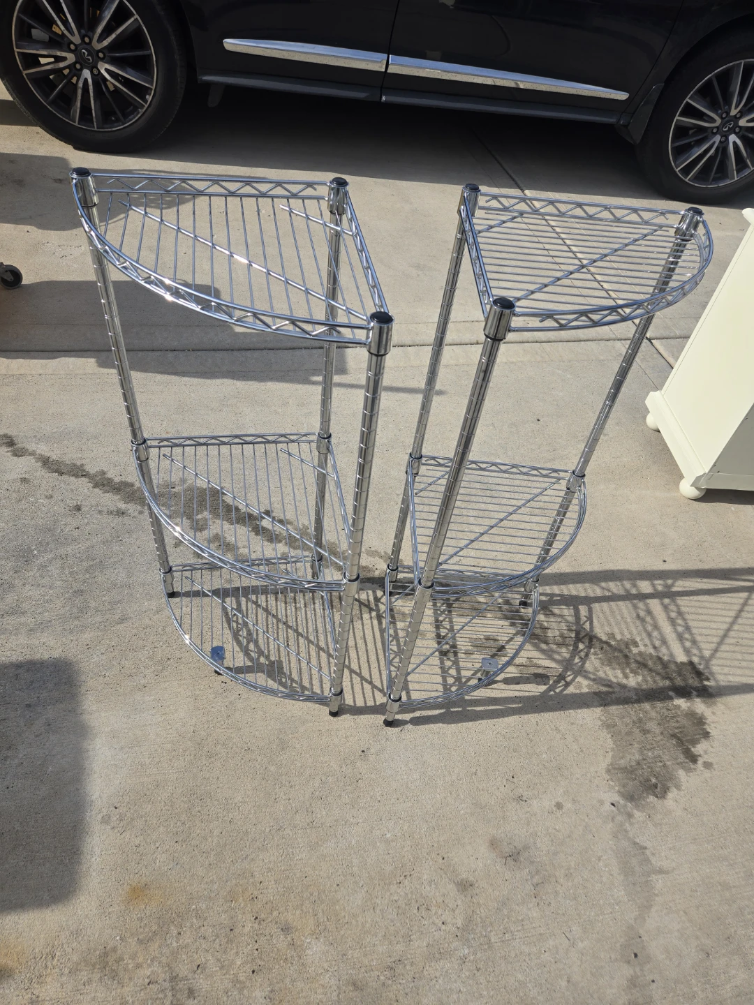 3-Tier Wire Corner Shelf Unit - photo 4