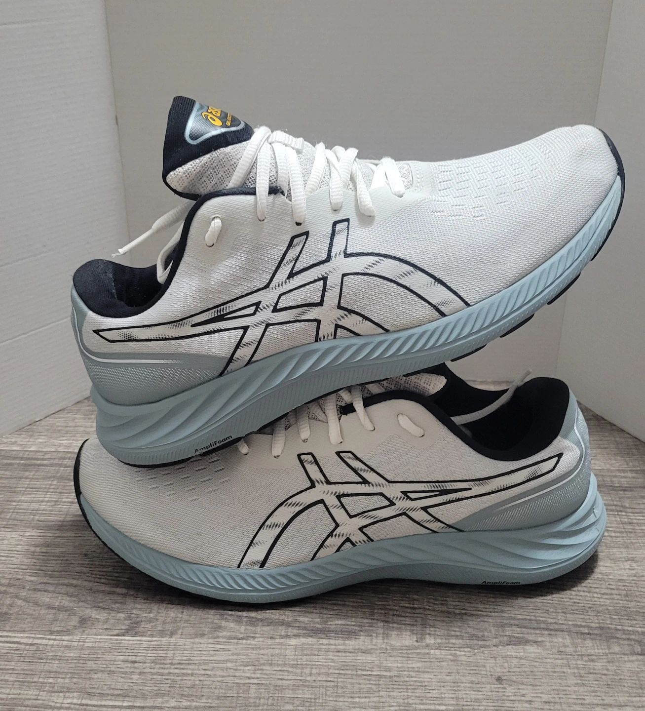 ASICS Gel-Excite 9 Men's Running Shoes White/Blue Size 10.5
