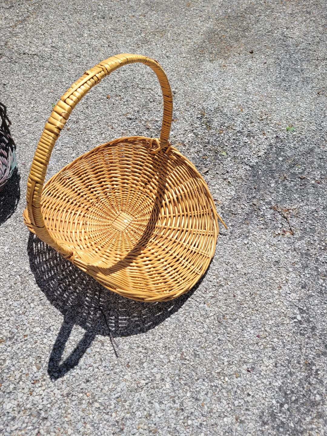 Wicker Basket with Handle