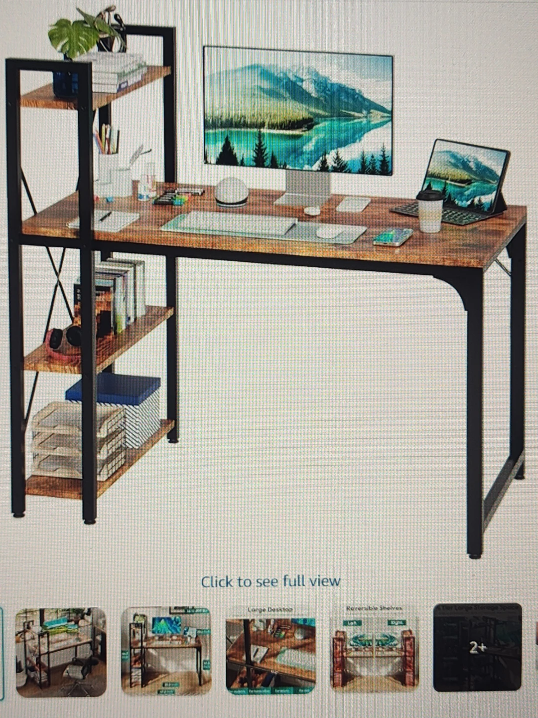 Computer Desk or Home desk or work station with shelf