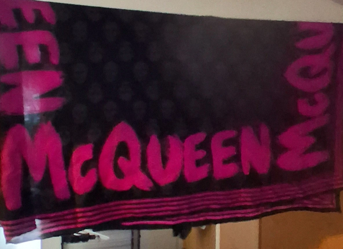 Alexander McQueen Graffiti Skull Scarf