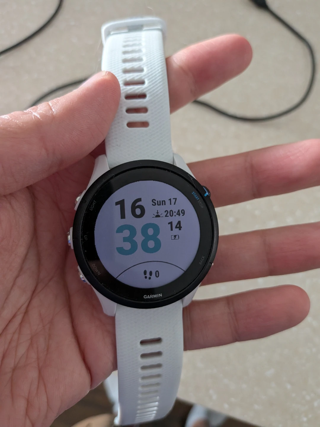 Garmin Forerunner 255 Music GPS Running Smartwatch White - photo 3