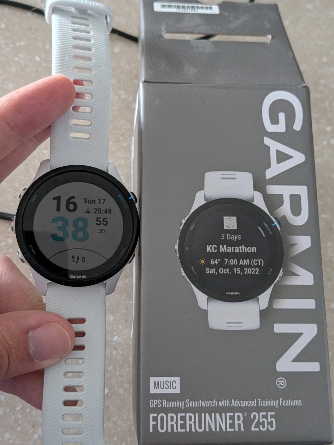 Garmin Forerunner 255 Music GPS Running Smartwatch White - photo 5