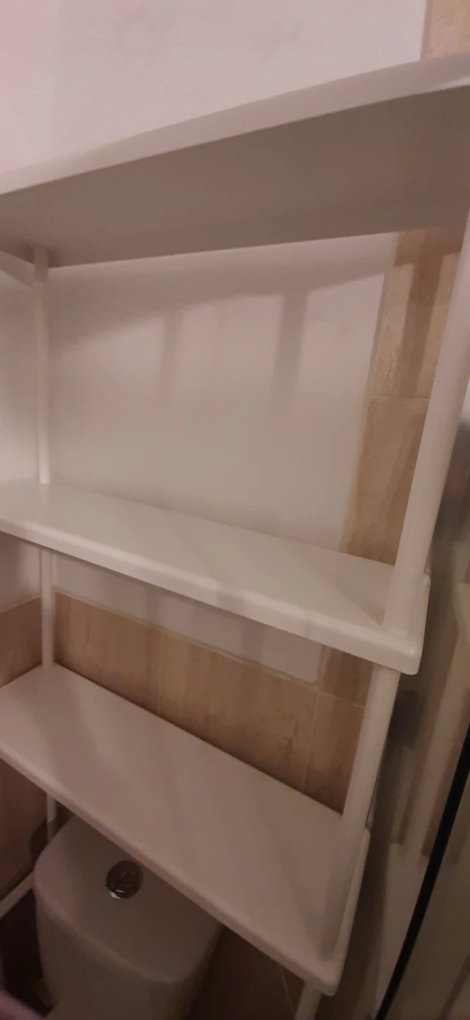 White 3-Tier Over-the-Toilet Shelf Unit - photo 3