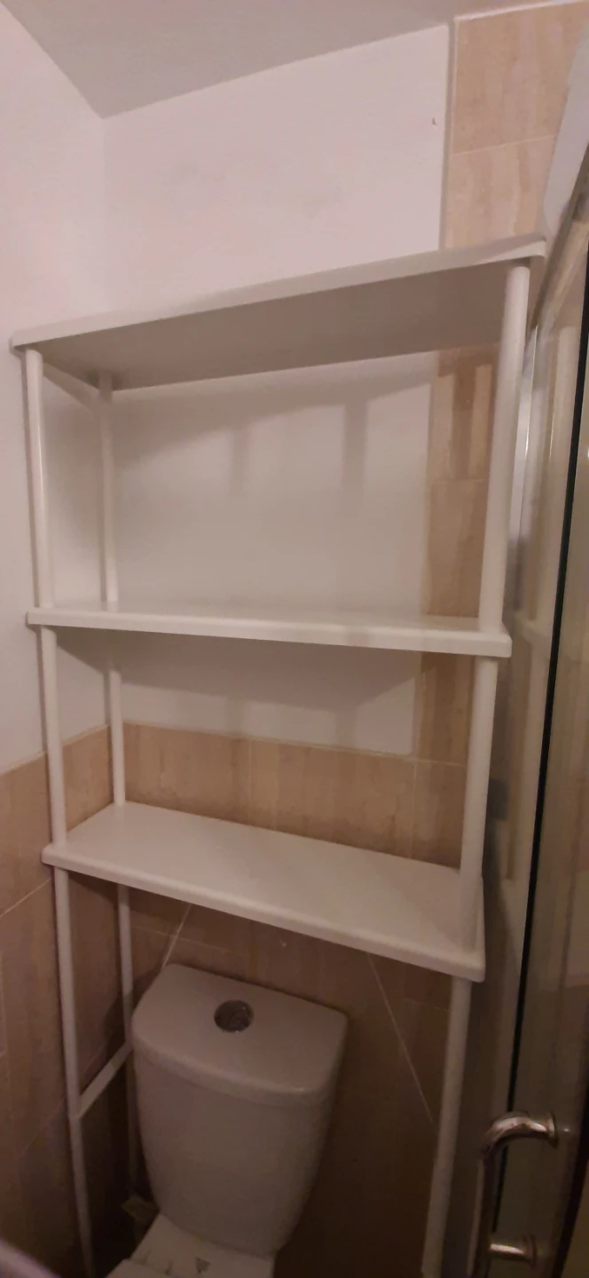 White 3-Tier Over-the-Toilet Shelf Unit - photo 4
