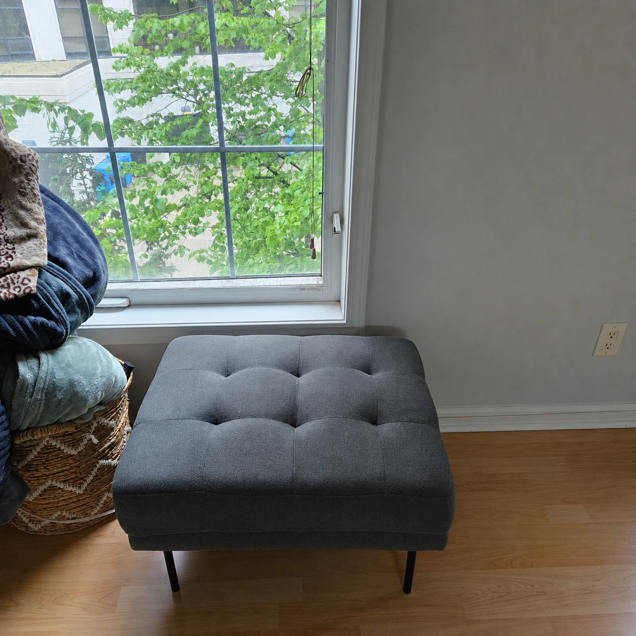 Modern Grey Sectional Sofa + Ottoman – $325 OBO - photo 3