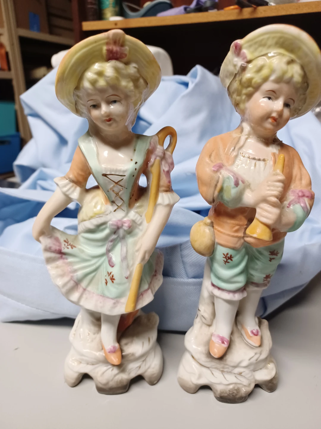 Pair of Vintage Porcelain Figurines