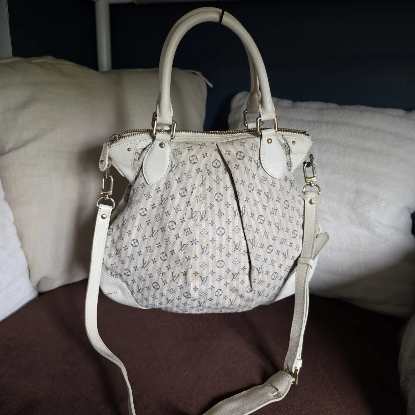 Louis Vuitton Mini Lin Croisette Stripe Marina PM