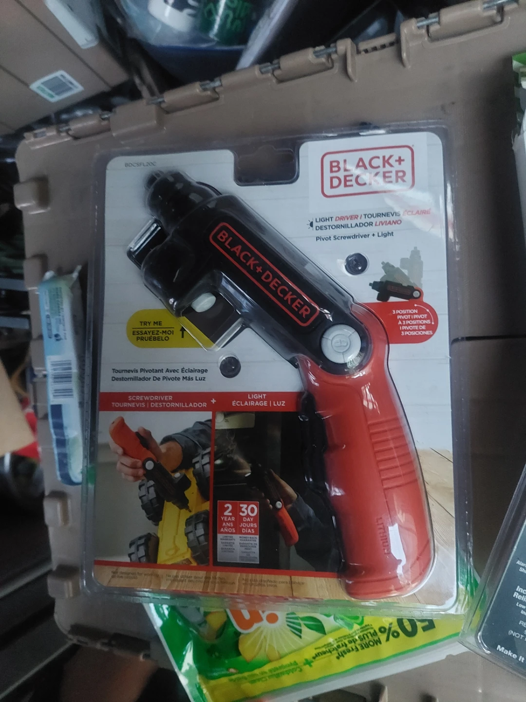 Black+Decker Pivot Screwdriver + Light - photo 3
