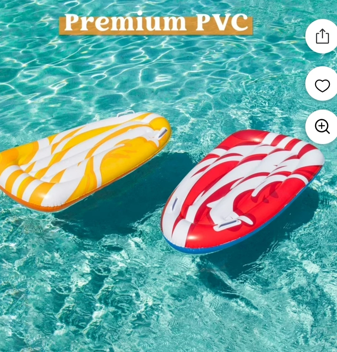 Inflatable Pool Floats - Red & Yellow Swirl Design - photo 2