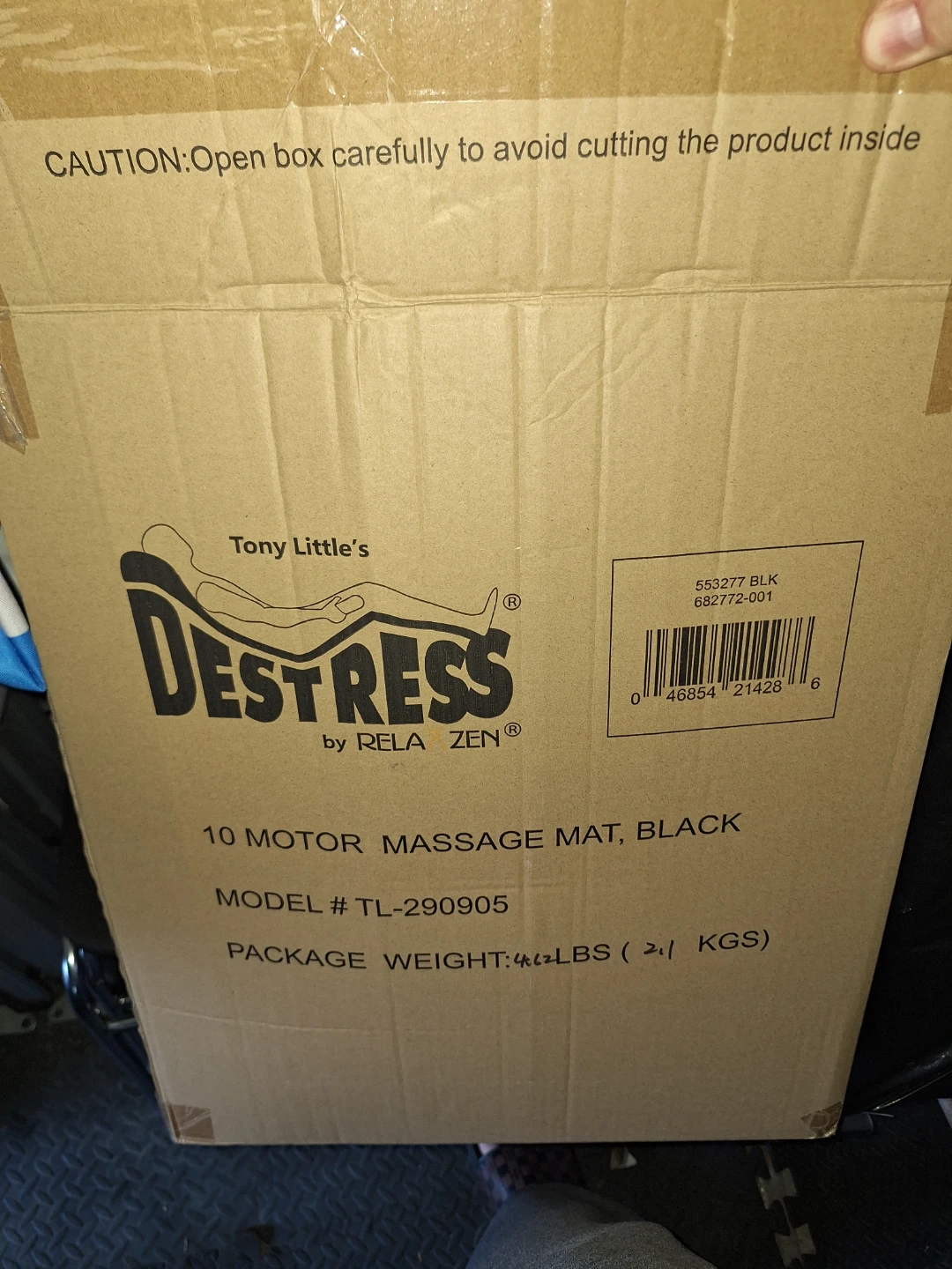 Tony Little's Destress 10 Motor Massage Mat (Black)