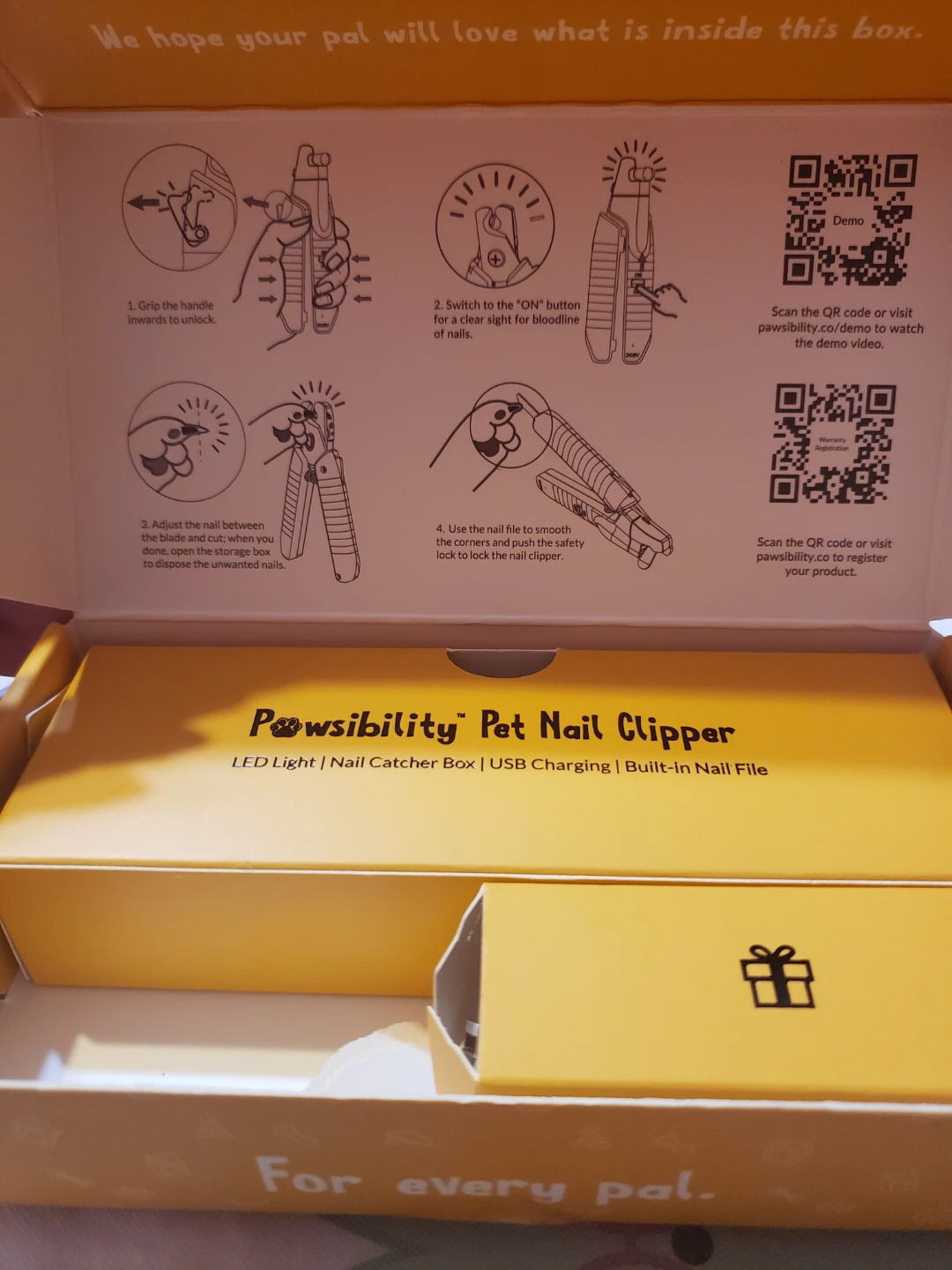 Pawsibility Pet Nail Clipper with LED Light