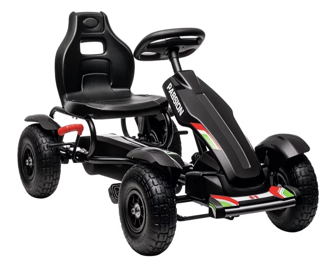 Aosom Pedal Go Kart for Kids, Black - photo 2