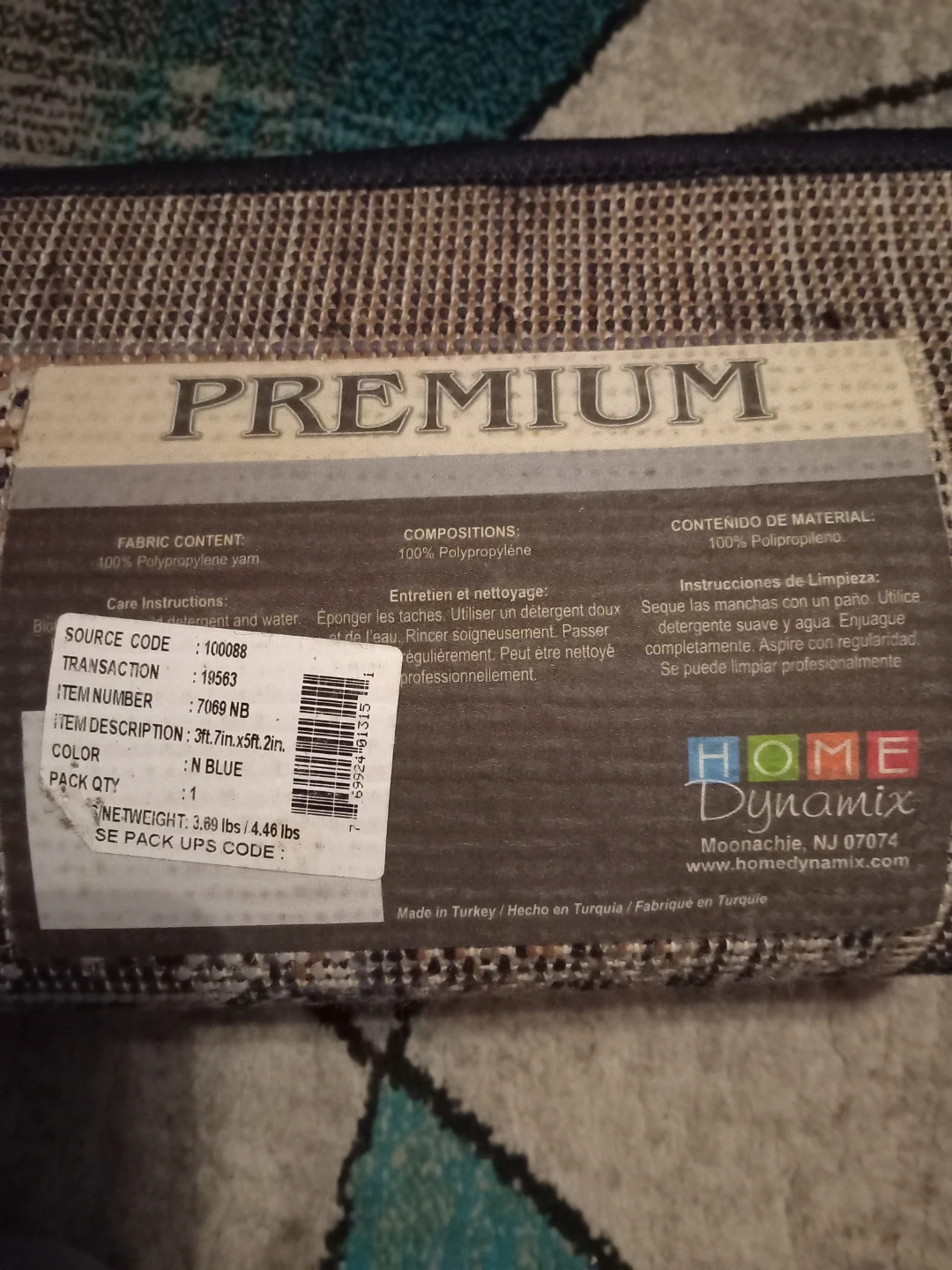 HOME DYNAMIC Premium Turkish Rug 3ft x 5ft Blue - photo 5