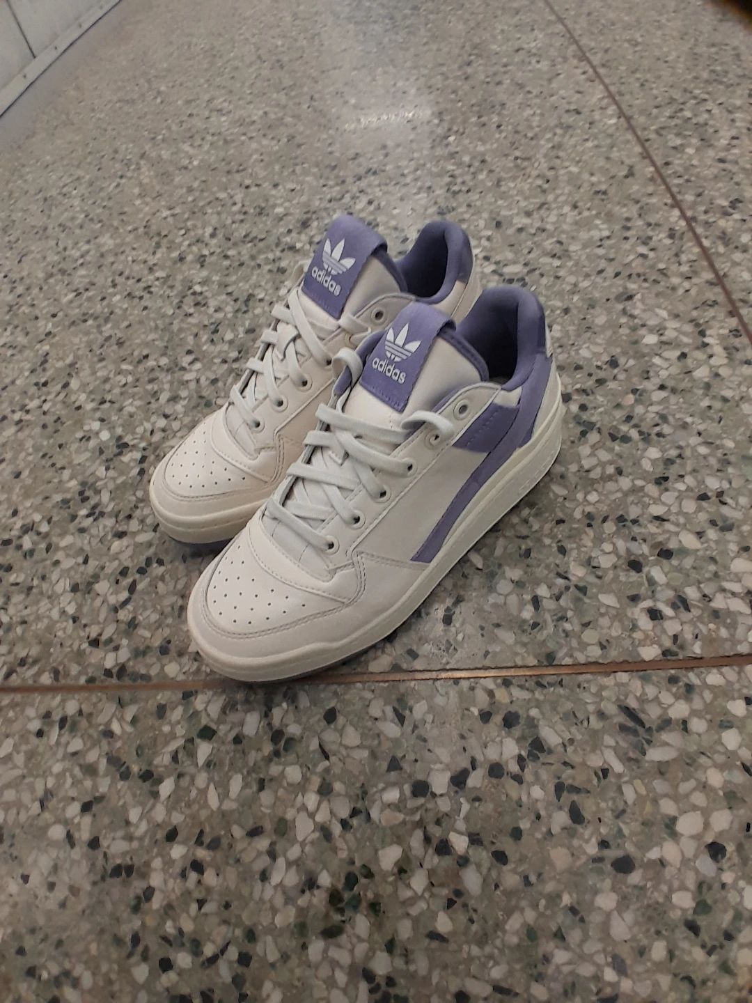 Adidas Forum Low Shoes White/Purple Women's Size 7 - photo 5