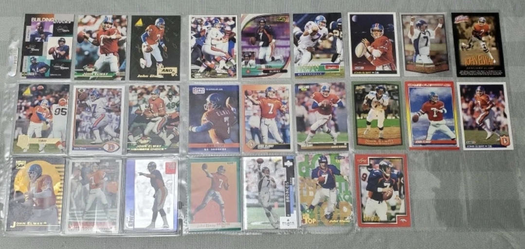 25 Card NFL HOF John Elway