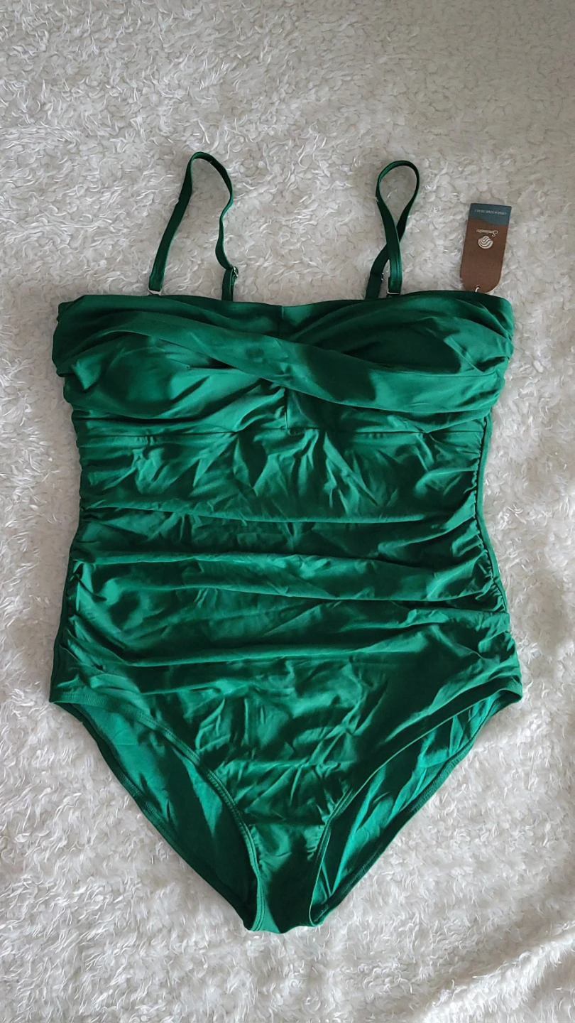 BNWT Women's One-Piece Swimsuit - Emerald Green - XL - photo 2
