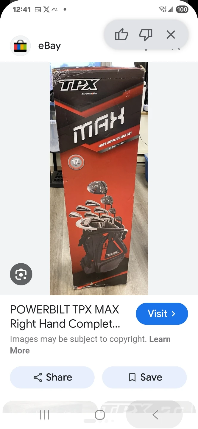 Powerbilt TPX Max Men's Complete Golf Set