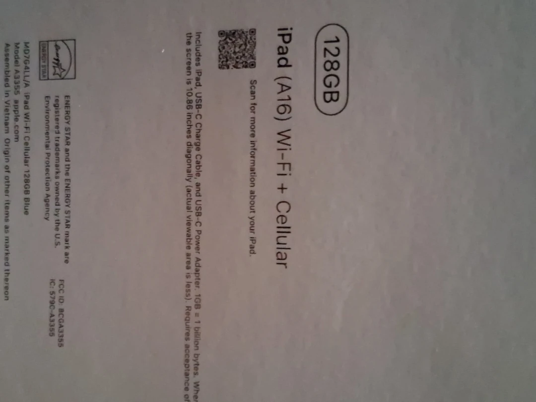 Apple iPad (A16) Wi-Fi + Cellular 128GB Blue