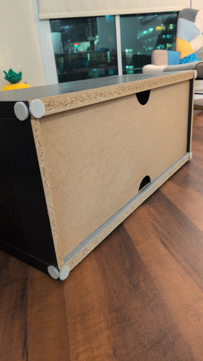 Black 2-Shelf Media Stand - photo 3