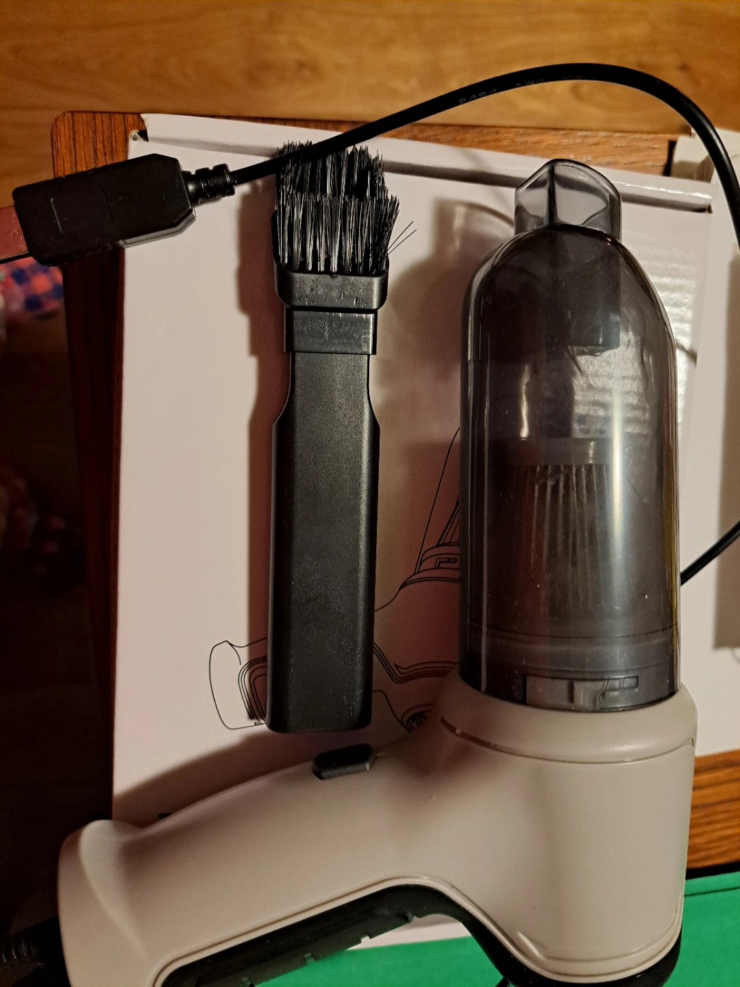 Mini Vacuum Cleaner with Brush and USB Cable - photo 2