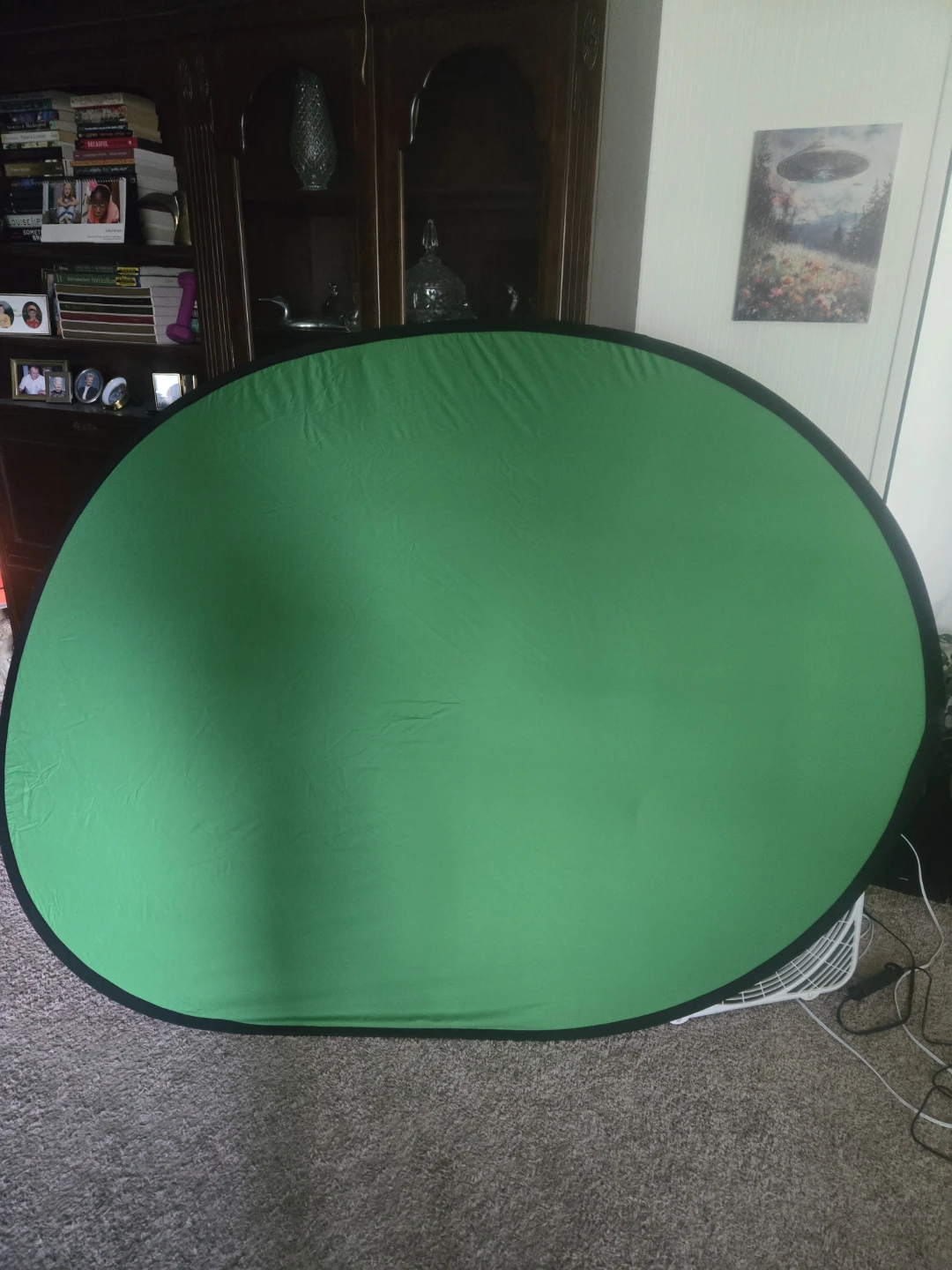 AFHT Pop-Up Collapsible Backdrop (Green/Blue) - photo 2