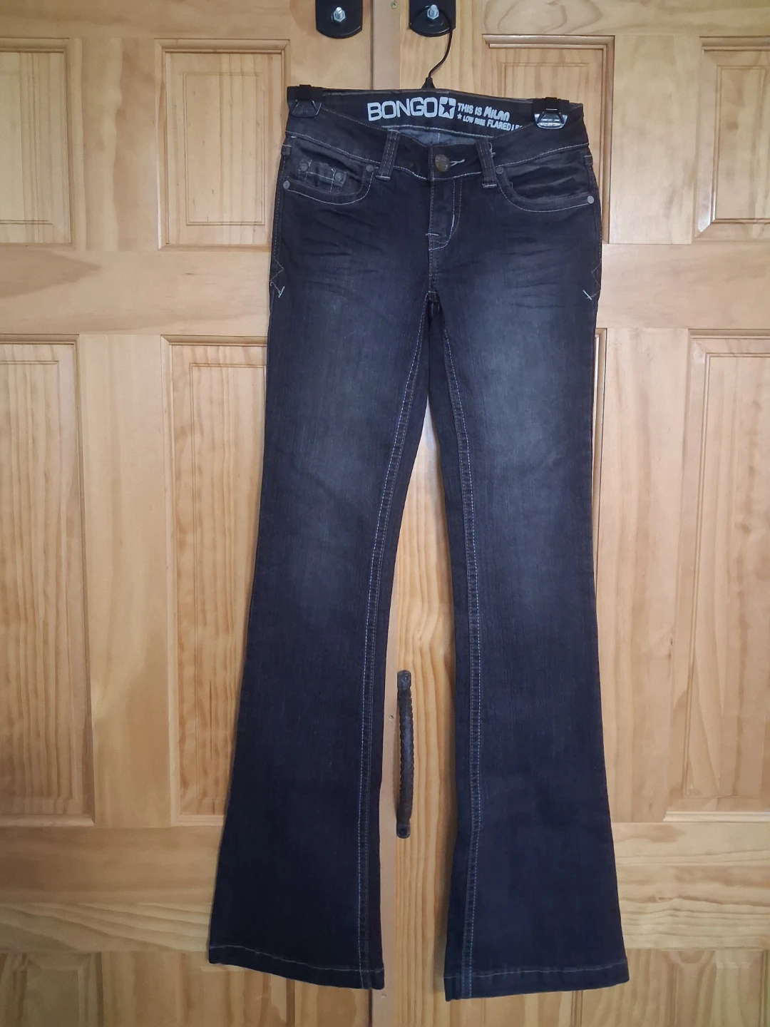 Bongo Jeans Low Rise Flared Dark Wash Size 7