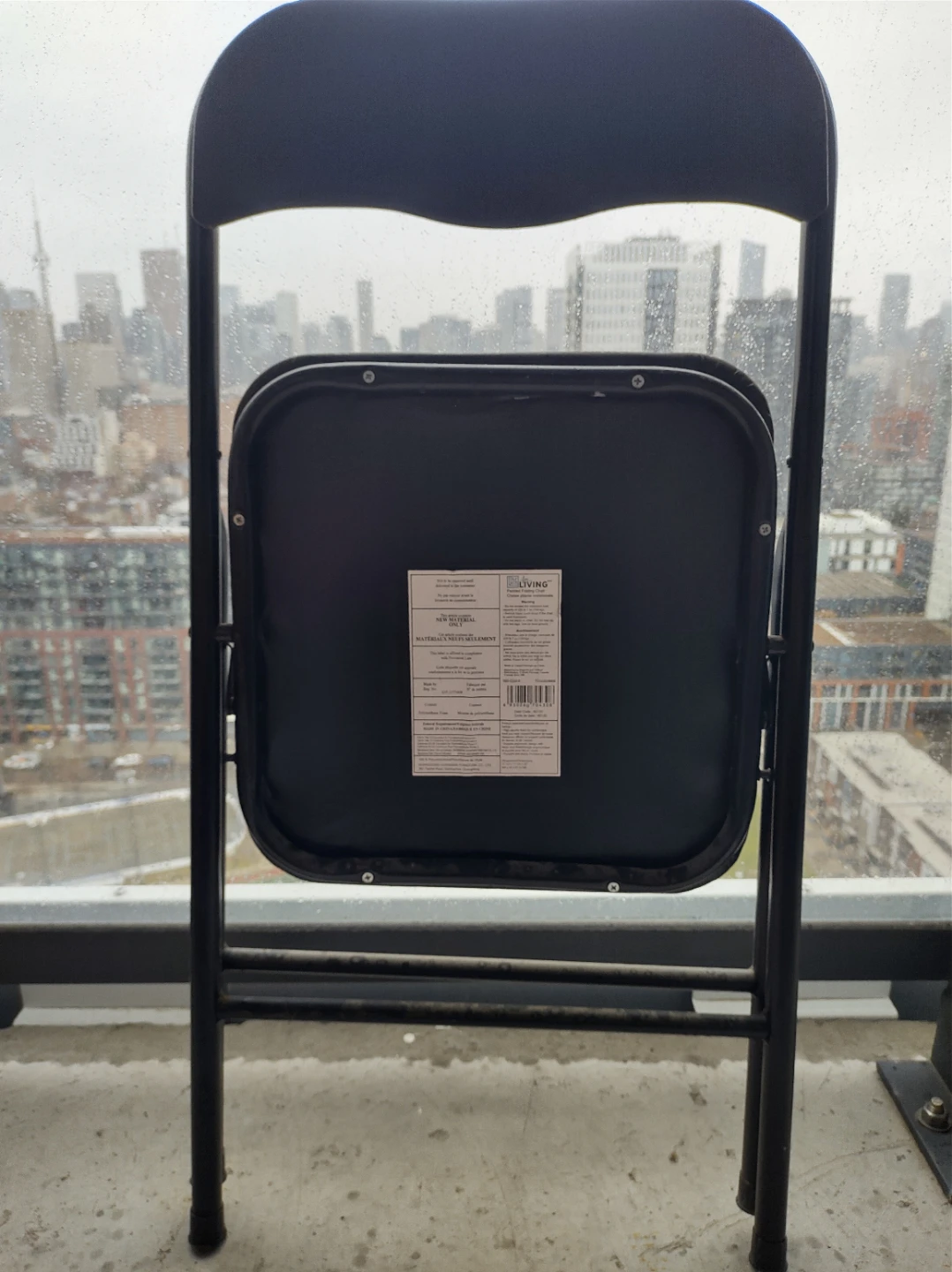 Black Folding Chair - photo 2