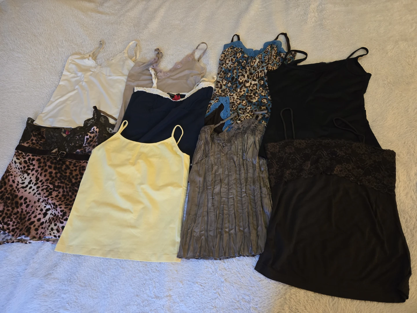 Bundle of 9 Women's Camisoles and a Bolero