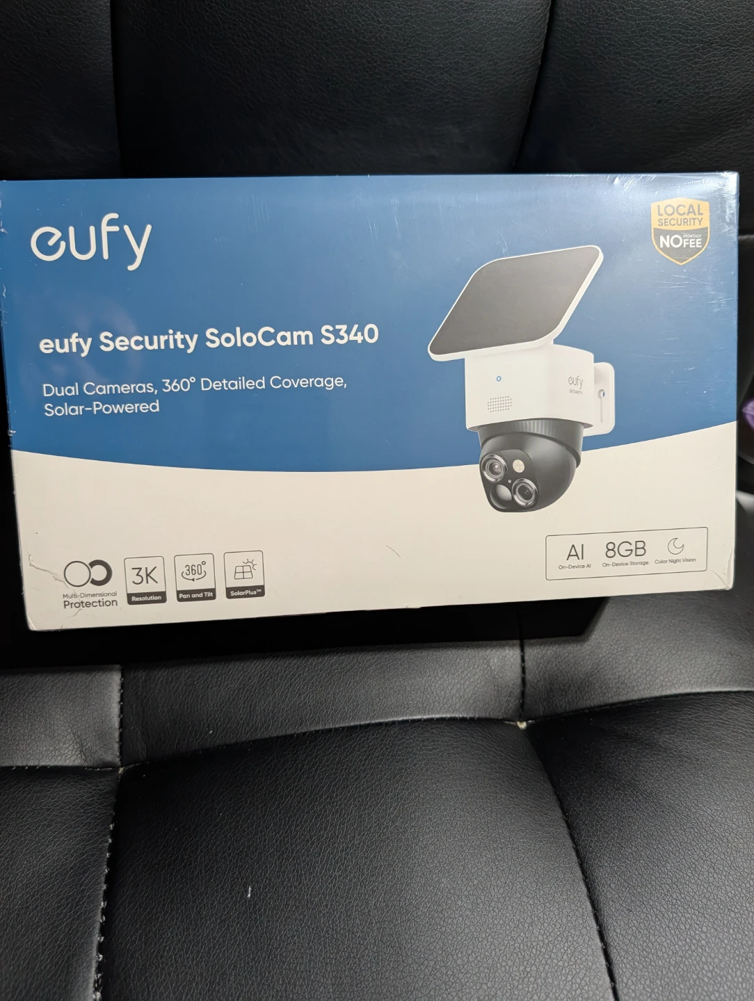 eufy Security SoloCam S340 Solar-Powered Dual Cameras