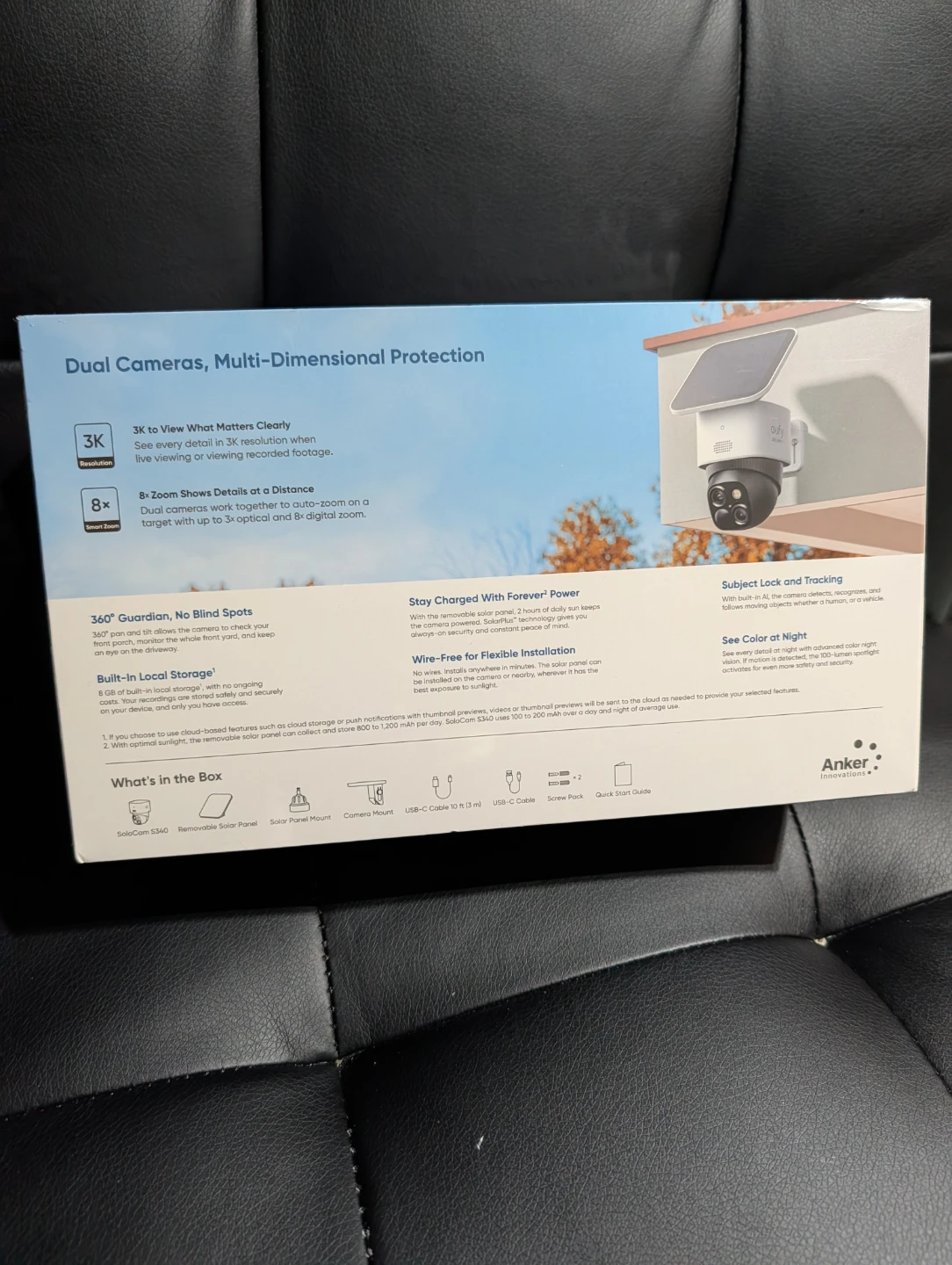 eufy Security SoloCam S340 Solar-Powered Dual Cameras - photo 2