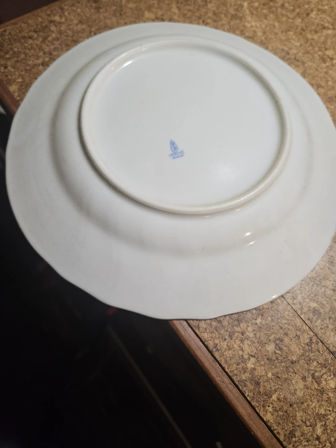 Herend Porcelain Plate - Green Flower Design - photo 4