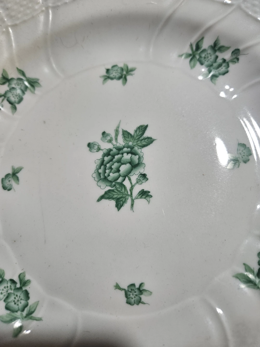 Herend Porcelain Plate - Green Flower Design - photo 5