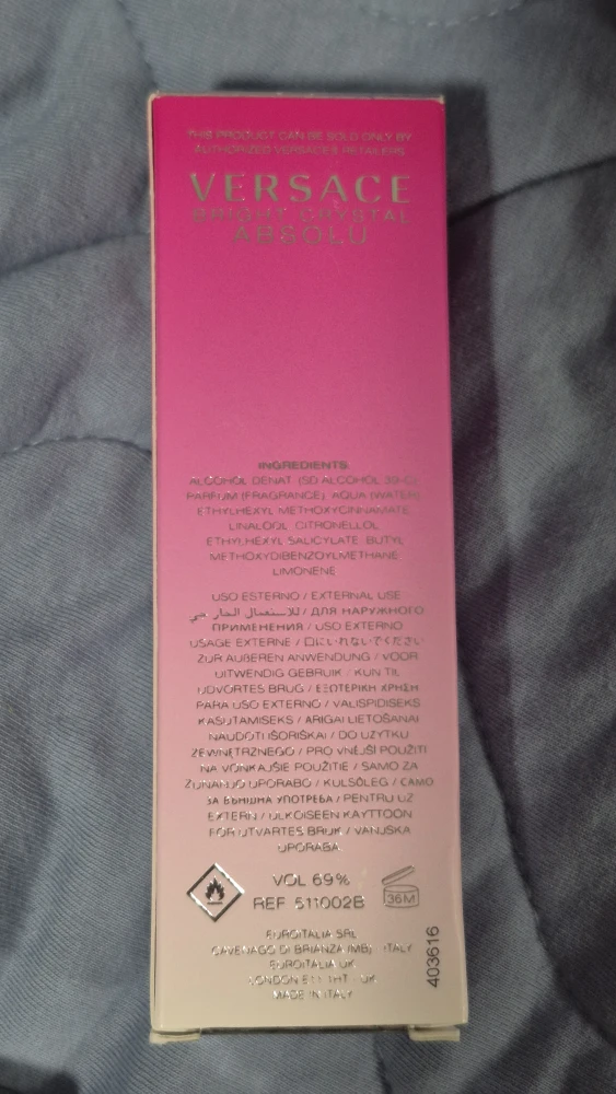 Versace Bright Crystal Absolu Eau de Parfum Travel Spray - photo 3