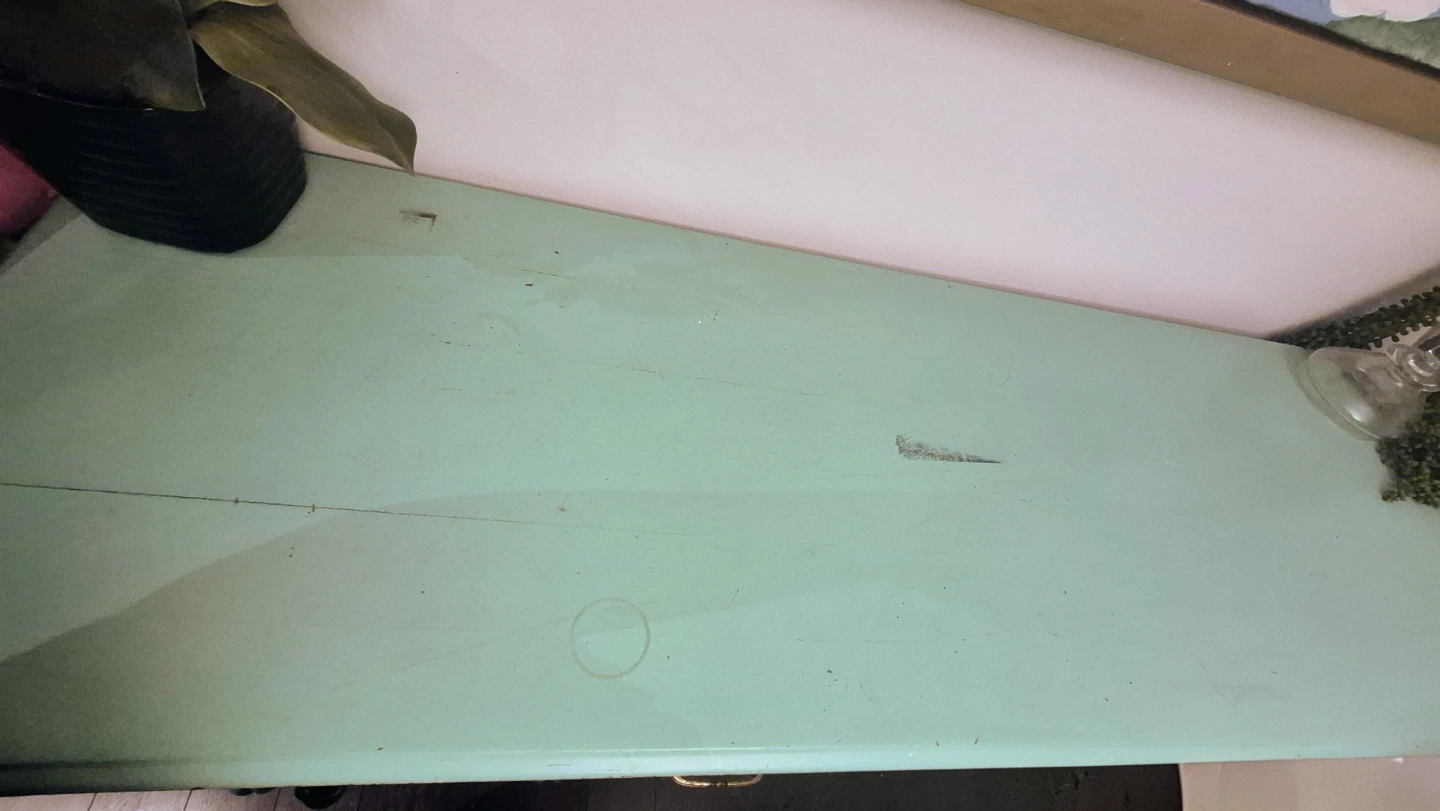 Mint Green Sideboard with Ornate Details - photo 4