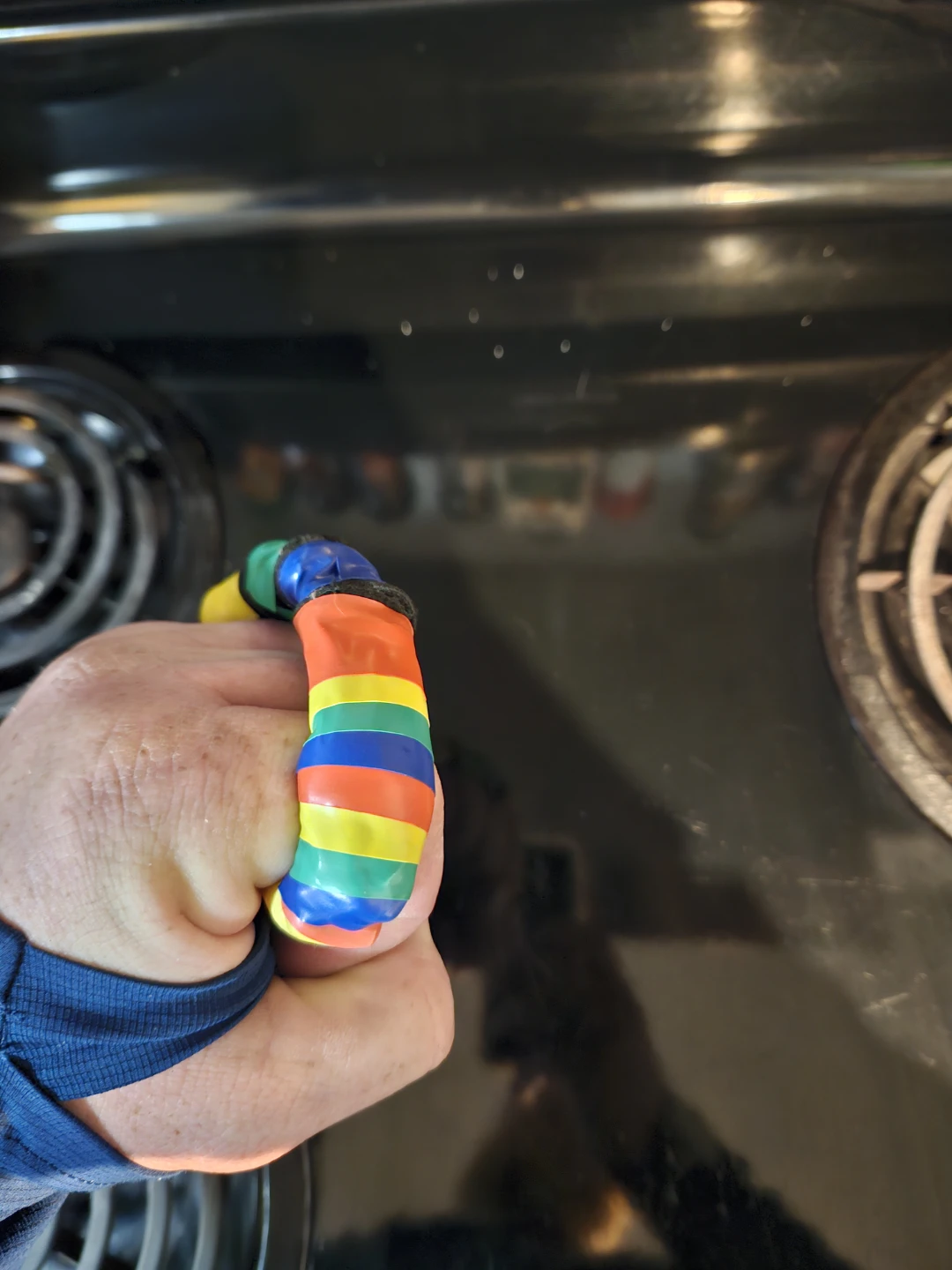 DIY Rainbow Wrapped Handle Grip