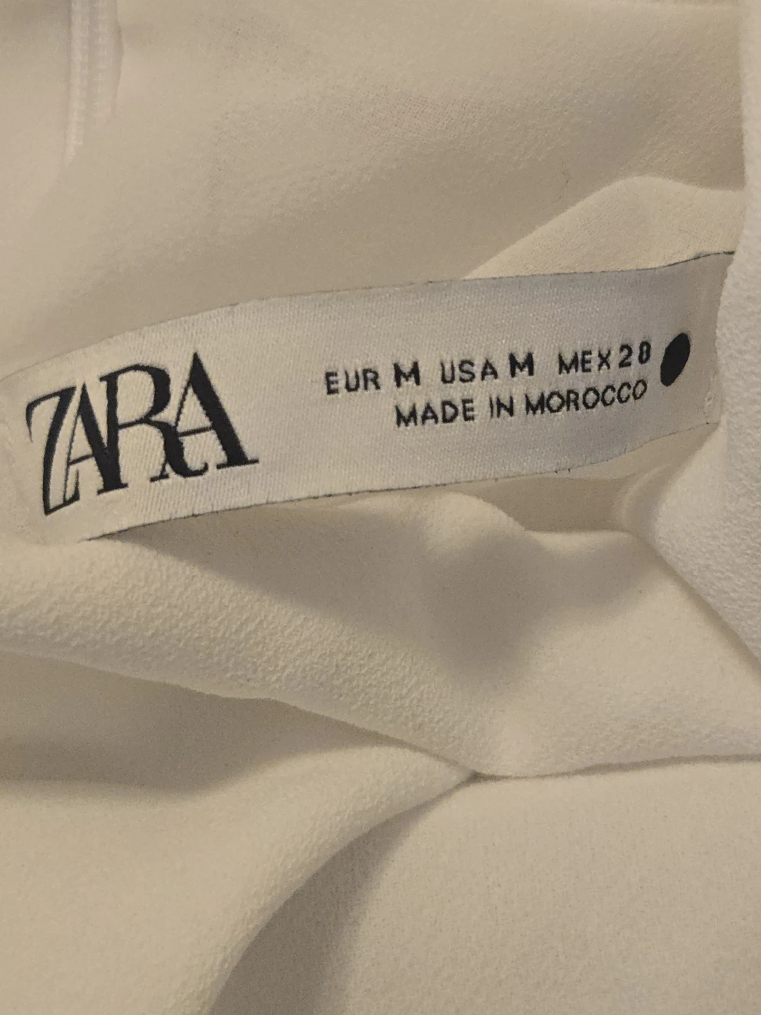 White Zara Sleeveless Blouse - Size M - photo 3