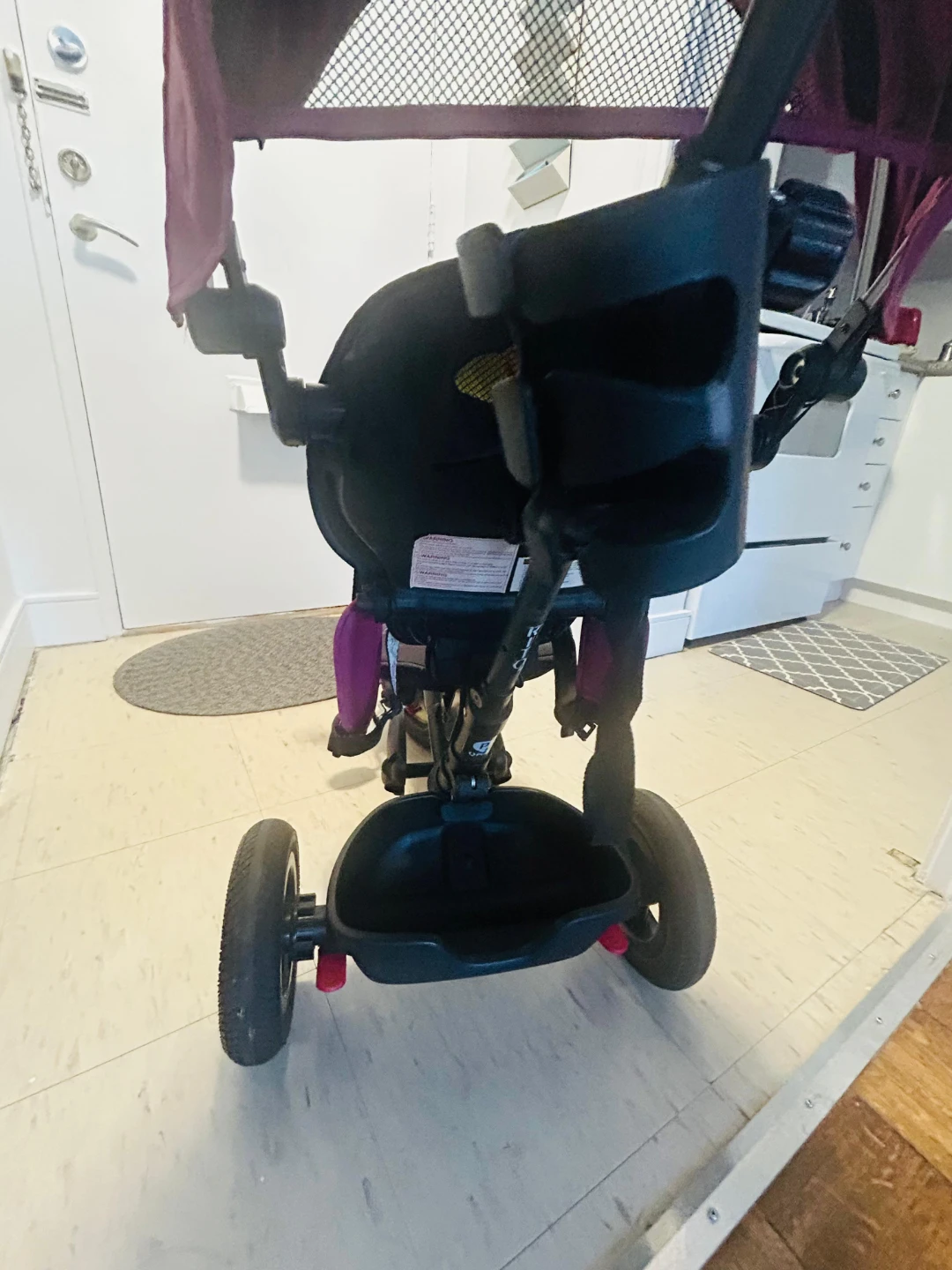 QPlay Rito Plus Folding Trike - Pink - photo 3