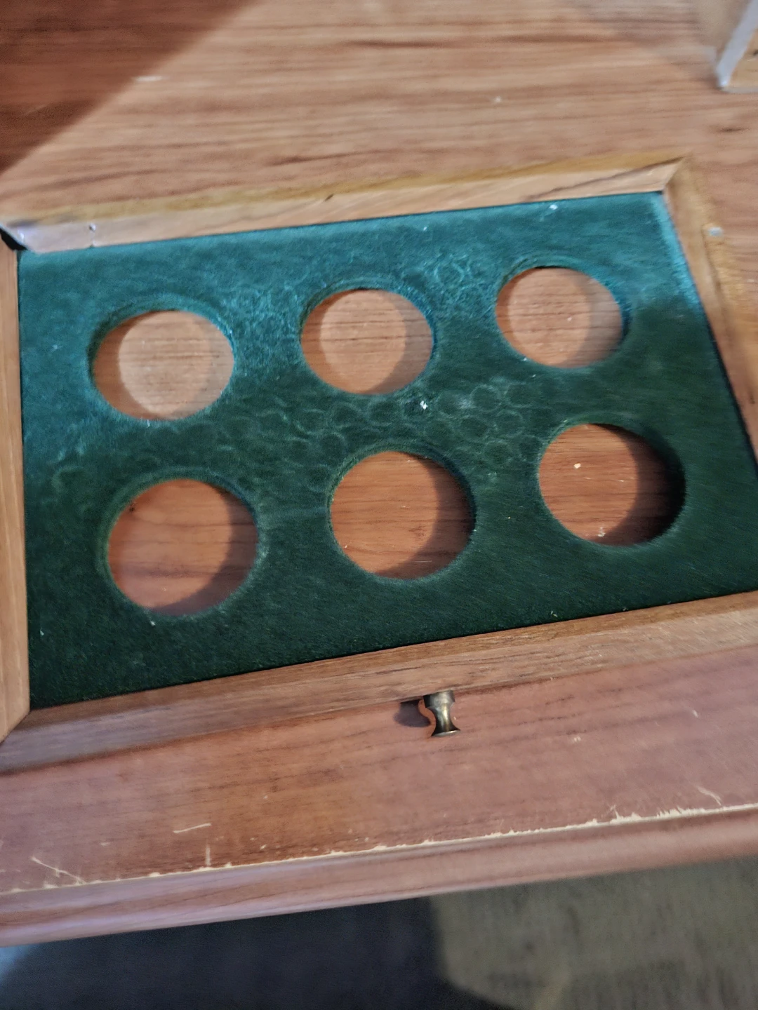 Wooden Coin Display Case with 6 Slots - photo 2