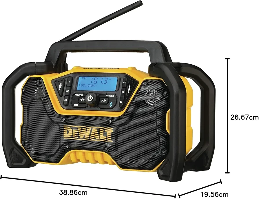DEWALT 12V/20V MAX* Portable Radio, Bluetooth, Cordless,