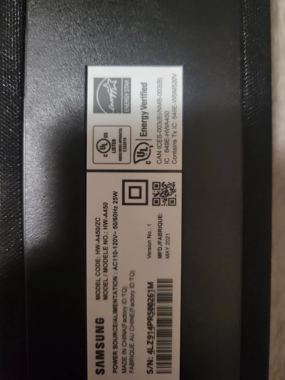 SAMSUNG soundbar & subwoofer - photo 2