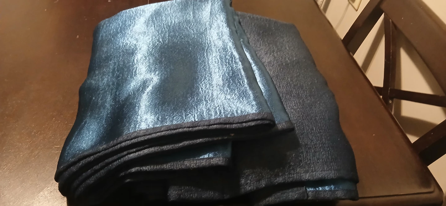 4 silk curtain panels