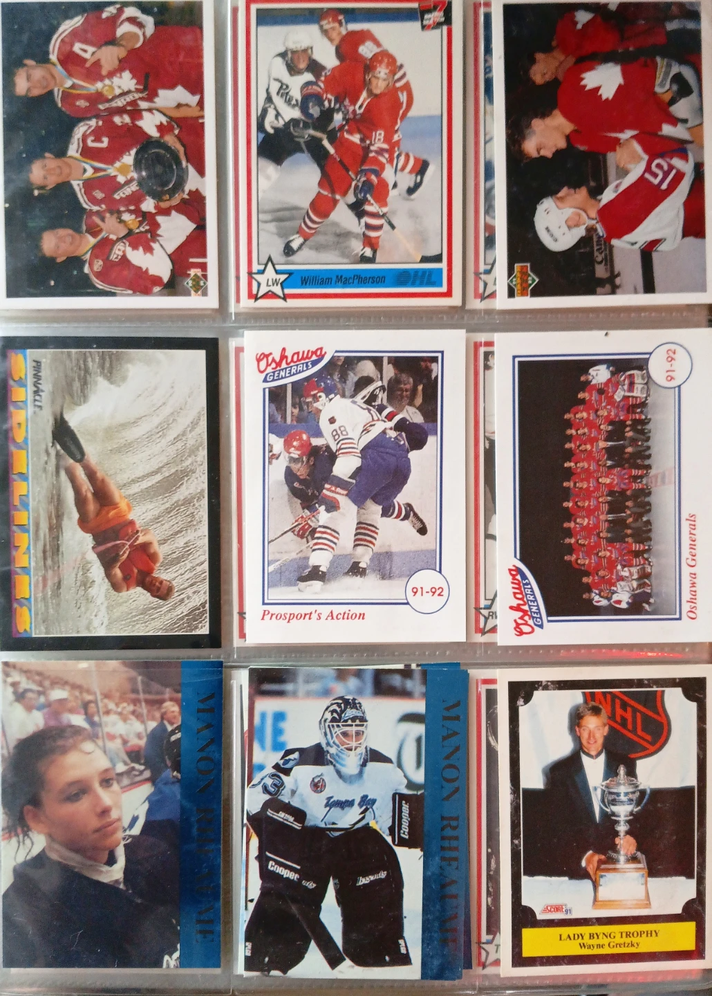 Collection of  baseball and hockey trading cards. - photo 2