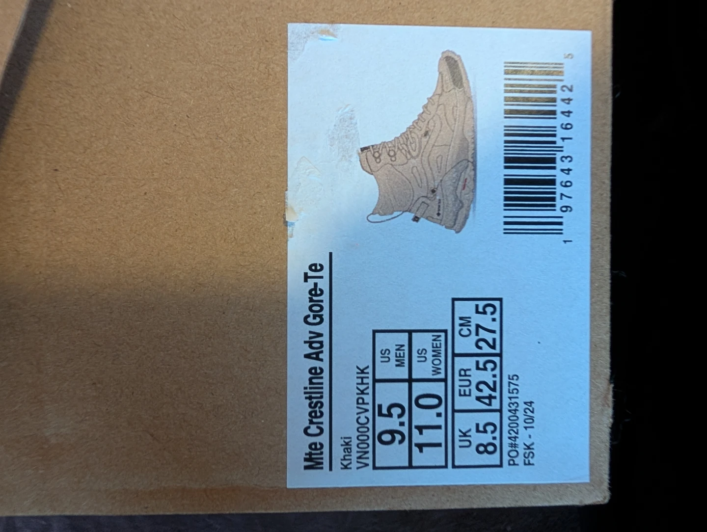 Vans MTE Crestline Adv Gore-Tex Boots - Khaki - photo 5